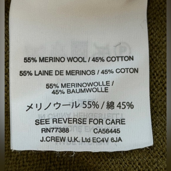 J. Crew Women's V-Neck Sweater in Olive Green - Picture 4 of 5